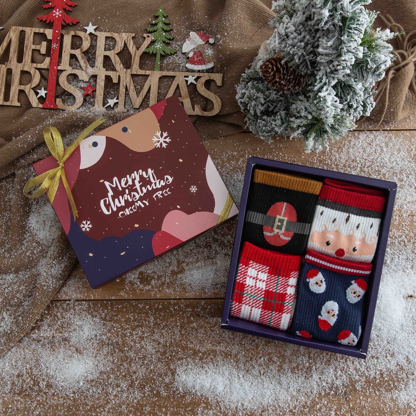 Holiday Fashion Socks - Festive Crew Socks for Adults