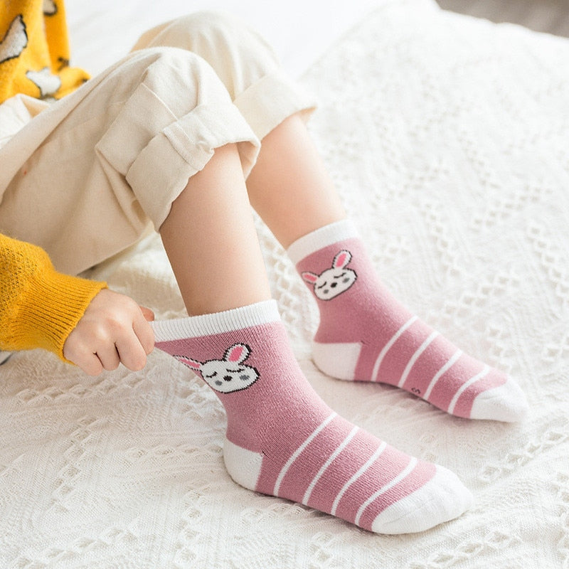 Children's Terry Socks - Cozy Non-Slip Socks for Kids