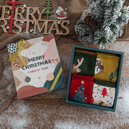 Holiday Fashion Socks - Festive Crew Socks for Adults