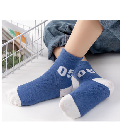 Kids Cotton Ankle Socks - Breathable No-Show Boat Socks for Boys & Girls