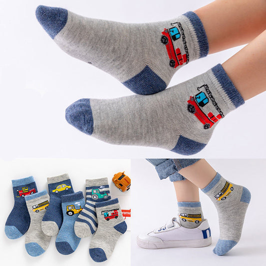 Kids Cotton Ankle Socks - Breathable No-Show Boat Socks for Boys & Girls