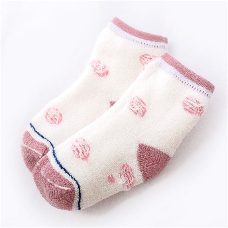 Children's Terry Socks - Cozy Non-Slip Socks for Kids