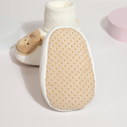 Cozy Bear Baby Socks - Soft Cotton Non-Slip Slipper Shoes