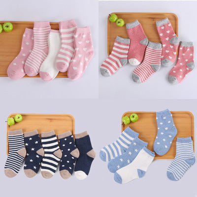 Cozy Cotton Tube Socks for Kids - Breathable & Comfortable