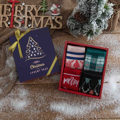 Holiday Fashion Socks - Festive Crew Socks for Adults