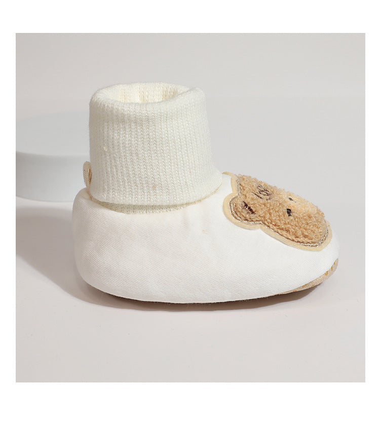 Cozy Bear Baby Socks - Soft Cotton Non-Slip Slipper Shoes