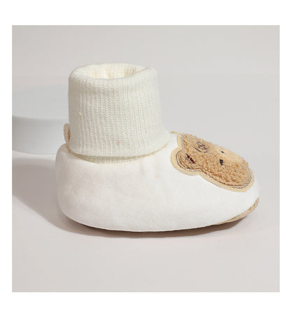 Cozy Bear Baby Socks - Soft Cotton Non-Slip Slipper Shoes