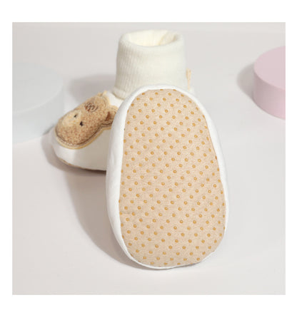 Cozy Bear Baby Socks - Soft Cotton Non-Slip Slipper Shoes